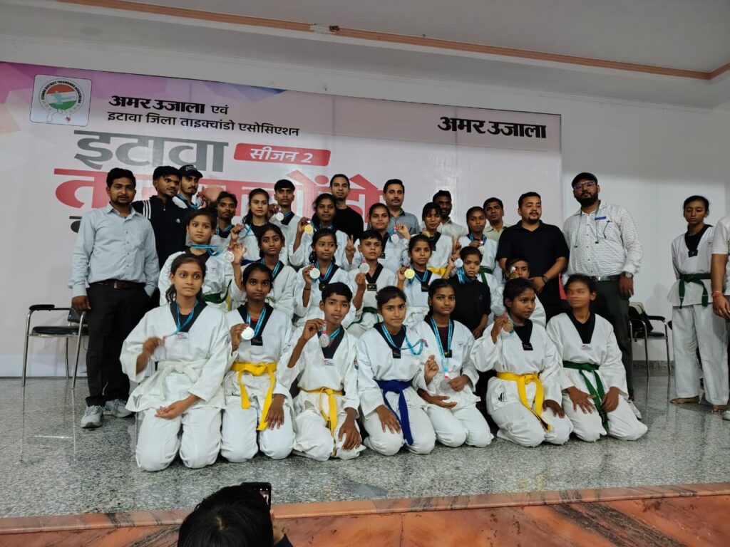 From Grit to Glory: Kaifi Azmi Sports Academy Shines at Etawah Taekwondo Championship