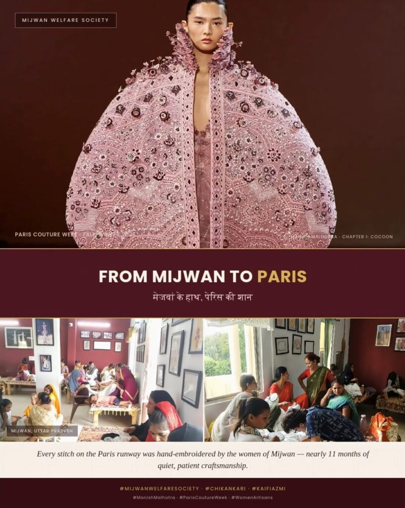 A Moment of Pride: Mijwan's Chikankari Takes the Paris Stage