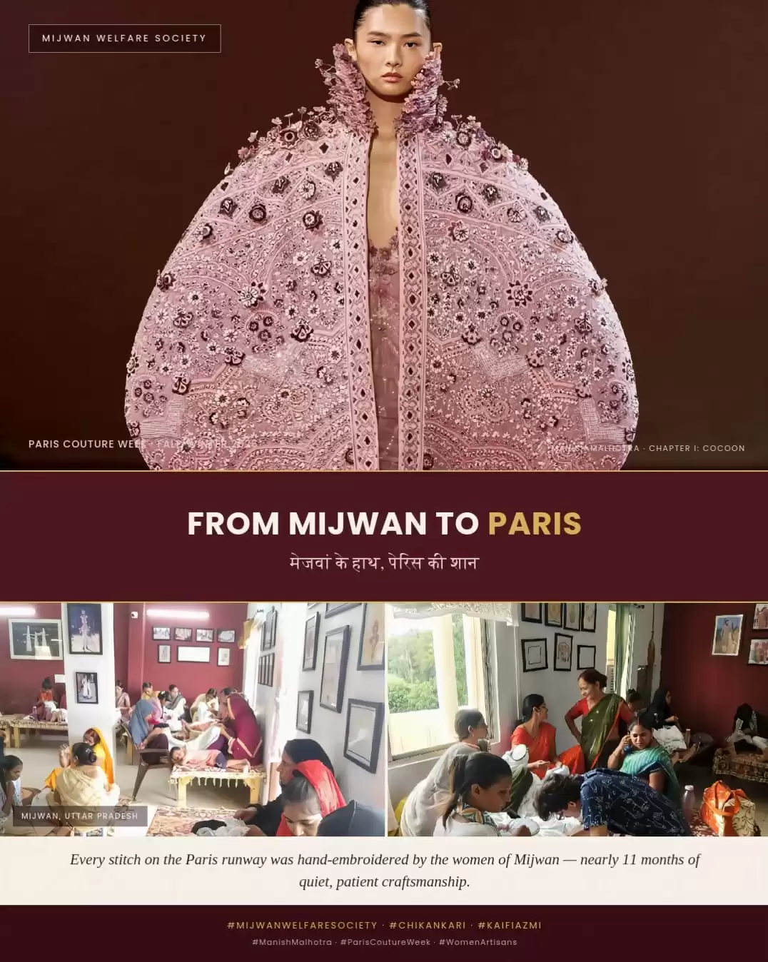 A Moment of Pride: Mijwan’s Chikankari Takes the Paris Stage